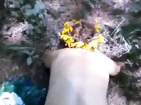 Галину наказали в позе раком в лесу